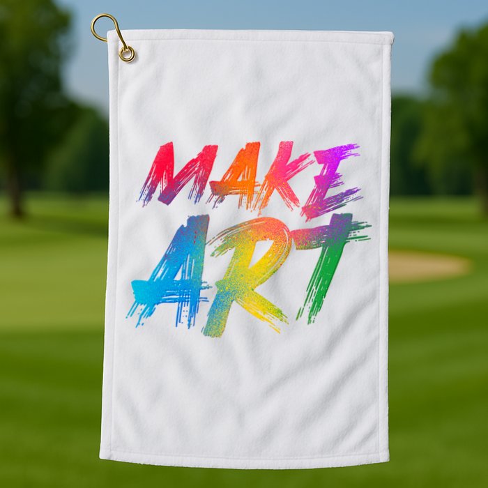 Cool Colorful Painted Make Art Golf Towel