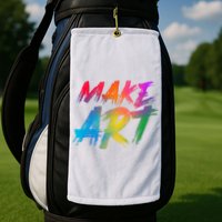 Cool Colorful Painted Make Art Golf Towel