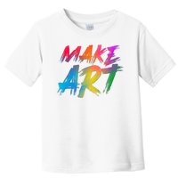 Cool Colorful Painted Make Art Toddler T-Shirt