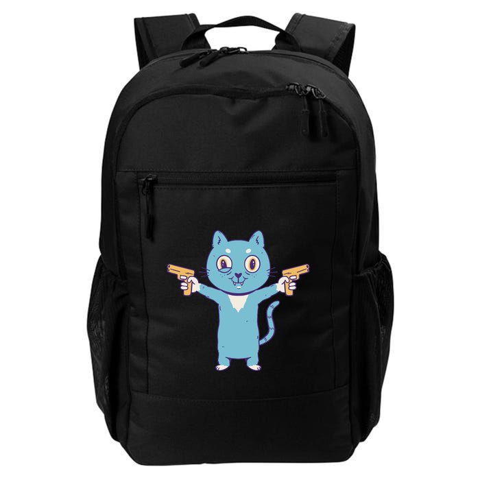 Crazy Cat Pew Pew Funny Backpack