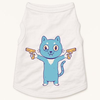 Crazy Cat Pew Pew Funny Doggie Tank