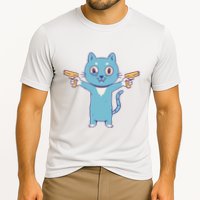 Crazy Cat Pew Pew Funny Performance Shirt