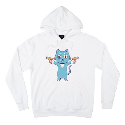 Crazy Cat Pew Pew Funny Hoodie