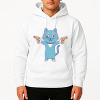 Crazy Cat Pew Pew Funny Hoodie