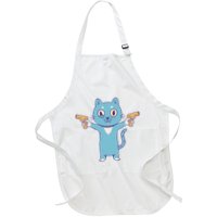 Crazy Cat Pew Pew Funny Apron