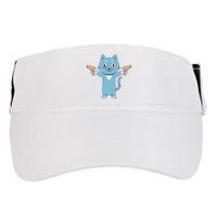 Crazy Cat Pew Pew Funny Adult Drive Performance Visor