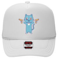 Crazy Cat Pew Pew Funny Hat