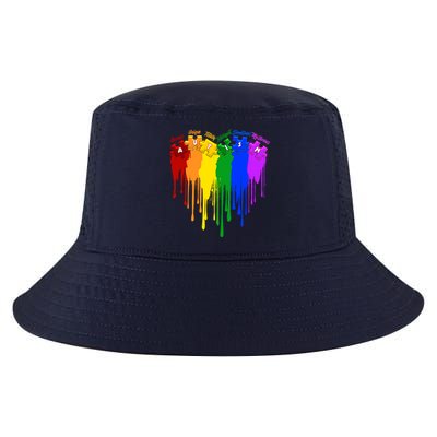Cute Colorful Painted Autism Puzzle Pieces Heart Cool Comfort Performance Bucket Hat