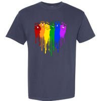 Cute Colorful Painted Autism Puzzle Pieces Heart Garment-Dyed Heavyweight T-Shirt