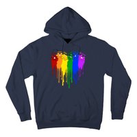 Cute Colorful Painted Autism Puzzle Pieces Heart Hoodie