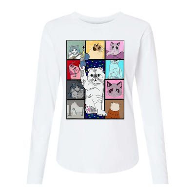 Cute Cat Purring In My Lap Cause It Loves Me Womens Cotton Relaxed Long Sleeve T-Shirt