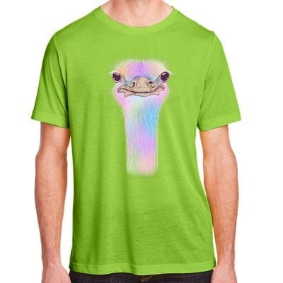 Cute Colorful Pastel Ostrich Adult ChromaSoft Performance T-Shirt