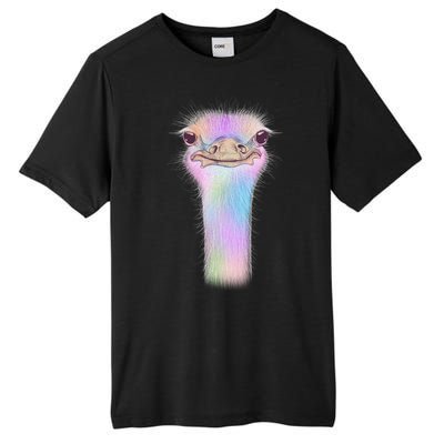 Cute Colorful Pastel Ostrich Tall Fusion ChromaSoft Performance T-Shirt