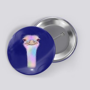 Cute Colorful Pastel Ostrich Button