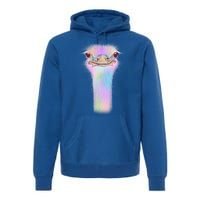 Cute Colorful Pastel Ostrich Premium Hoodie