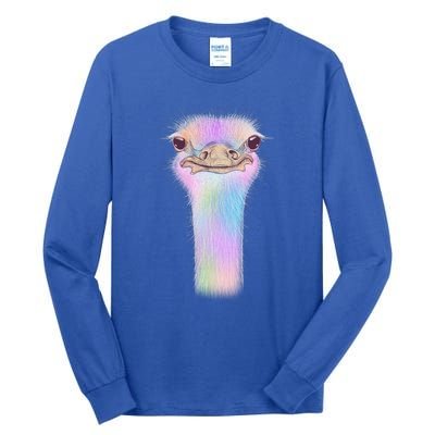 Cute Colorful Pastel Ostrich Tall Long Sleeve T-Shirt