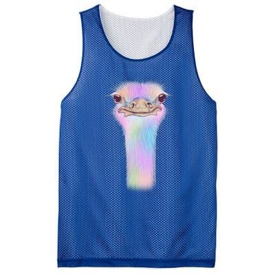 Cute Colorful Pastel Ostrich Mesh Reversible Basketball Jersey Tank