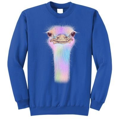 Cute Colorful Pastel Ostrich Tall Sweatshirt