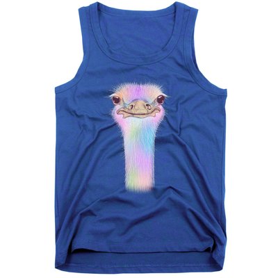 Cute Colorful Pastel Ostrich Tank Top