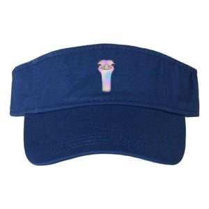 Cute Colorful Pastel Ostrich Valucap Bio-Washed Visor