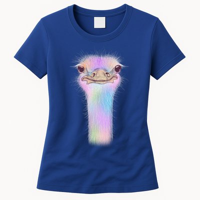 Cute Colorful Pastel Ostrich Womens T-Shirt