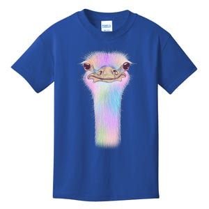 Cute Colorful Pastel Ostrich Kids T-Shirt