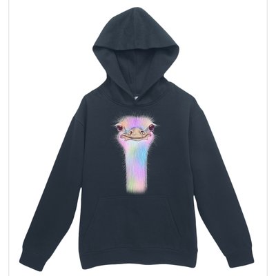 Cute Colorful Pastel Ostrich Urban Pullover Hoodie