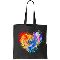 Cool Colorful Paint Swirl Splatter Heart Bag