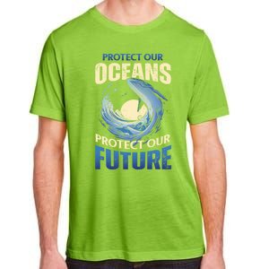 Climate Change Protect Our Oceans Protect Our Future Meaningful Gift Adult ChromaSoft Performance T-Shirt