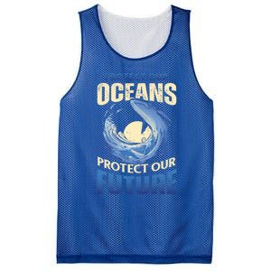 Climate Change Protect Our Oceans Protect Our Future Meaningful Gift Mesh Reversible Basketball Jersey Tank