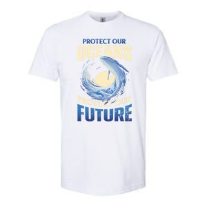 Climate Change Protect Our Oceans Protect Our Future Meaningful Gift Softstyle CVC T-Shirt