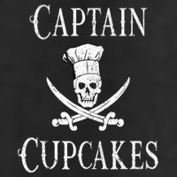 Captain Cupcakes Pirate Culinary Cupcake Lover Gift 7 Panel Mesh Trucker Snapback Hat
