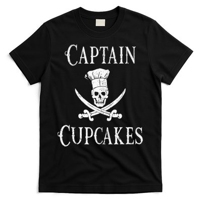 Captain Cupcakes Pirate Culinary Cupcake Lover Gift T-Shirt