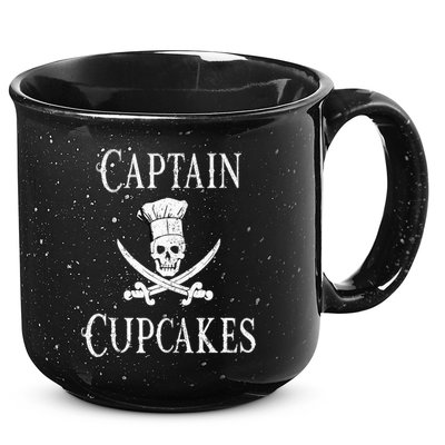 Captain Cupcakes Pirate Culinary Cupcake Lover Gift 15oz Campfire Ceramic Mug