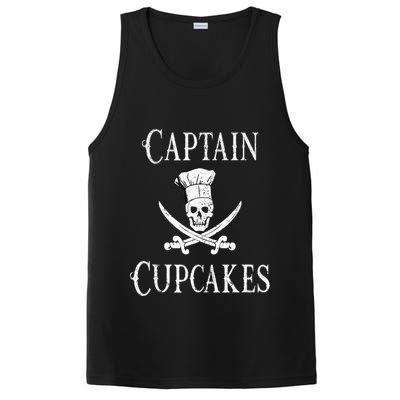 Captain Cupcakes Pirate Culinary Cupcake Lover Gift PosiCharge Competitor Tank