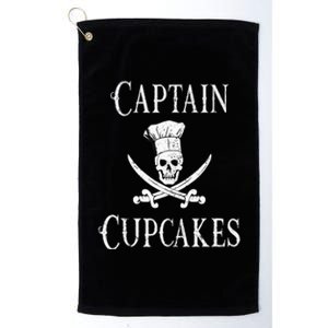 Captain Cupcakes Pirate Culinary Cupcake Lover Gift Platinum Collection Golf Towel