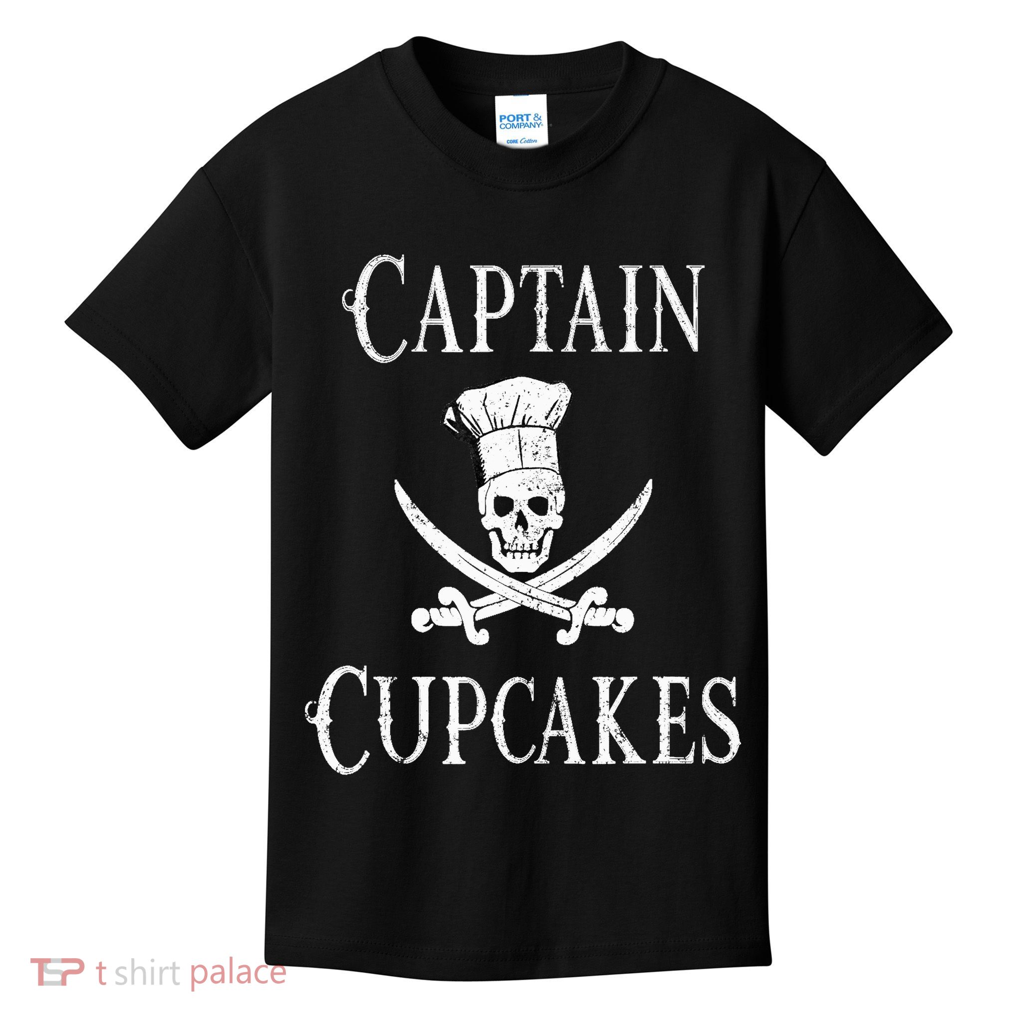 Captain Cupcakes Pirate Culinary Cupcake Lover Gift Kids T-Shirt