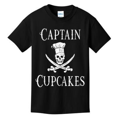 Captain Cupcakes Pirate Culinary Cupcake Lover Gift Kids T-Shirt