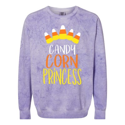 CANDY CORN PRINCESS Halloween Fun Colorblast Crewneck Sweatshirt