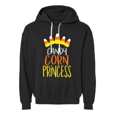 CANDY CORN PRINCESS Halloween Fun Garment-Dyed Fleece Hoodie