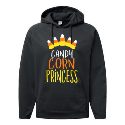 CANDY CORN PRINCESS Halloween Fun Performance Fleece Hoodie