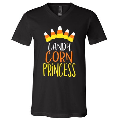 CANDY CORN PRINCESS Halloween Fun V-Neck T-Shirt