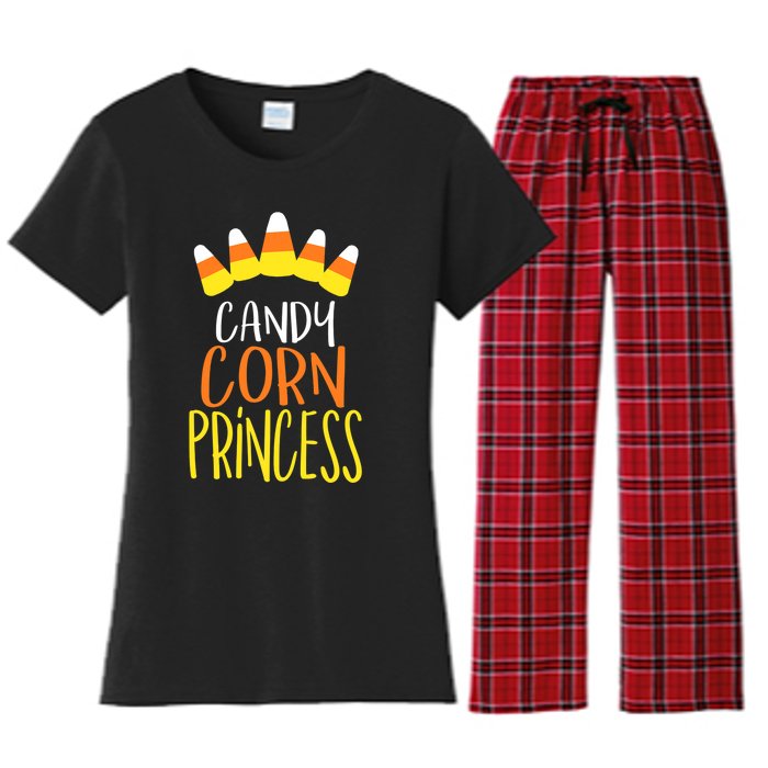 CANDY CORN PRINCESS Halloween Fun Women's Flannel Pajama Set