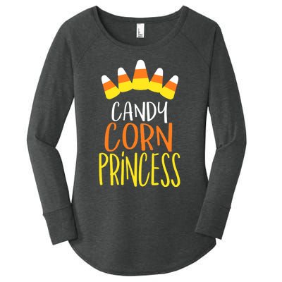 CANDY CORN PRINCESS Halloween Fun Women's Perfect Tri Tunic Long Sleeve Shirt