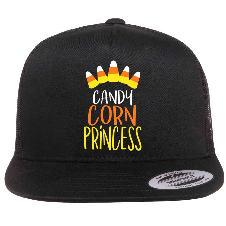 CANDY CORN PRINCESS Halloween Fun Flat Bill Trucker Hat