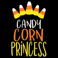 CANDY CORN PRINCESS Halloween Fun Polo