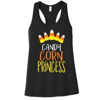 CANDY CORN PRINCESS Halloween Fun Women's Racerback Tank