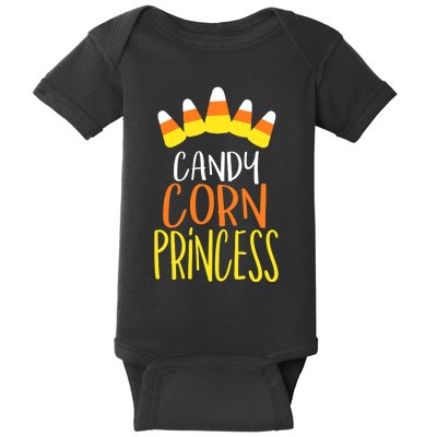 CANDY CORN PRINCESS Halloween Fun Baby Bodysuit