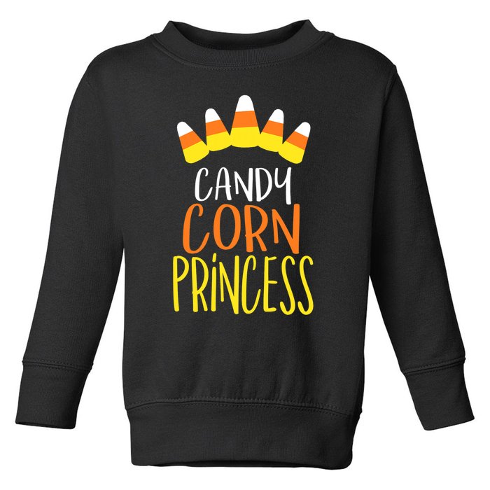 CANDY CORN PRINCESS Halloween Fun Toddler Sweatshirt