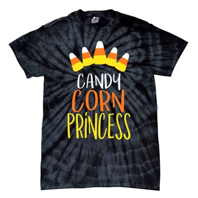 CANDY CORN PRINCESS Halloween Fun Tie-Dye T-Shirt